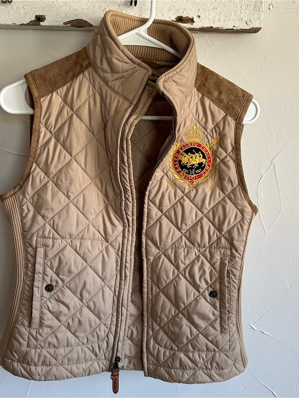 Ralph Lauren Quilted Vest with Crest